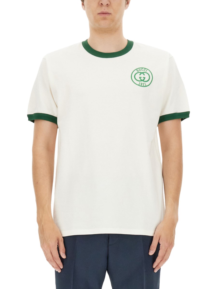 logo-embroidered cotton-piqué shirt, J.PRESS