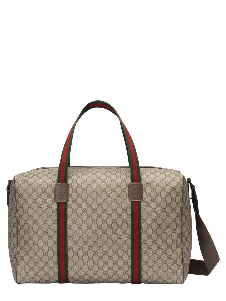 GUCCI MAXI TRAVEL BAG WITH WEB DETAIL Eleonora Bonucci