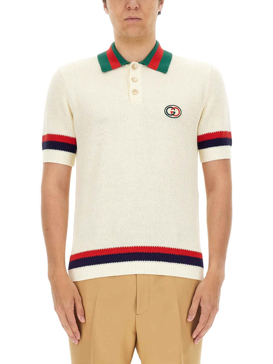 Gucci cheap stripe polo