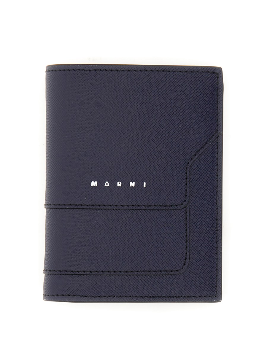 MARNI PORTAFOGLIO BIFOLD IN PELLE SAFFIANO