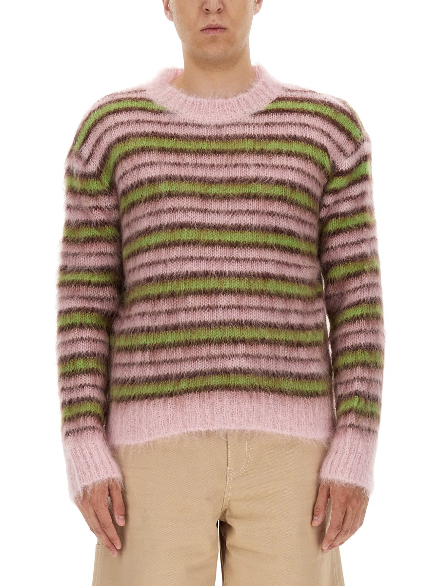 MARNI MAGLIA IN MOHAIR A RIGHE