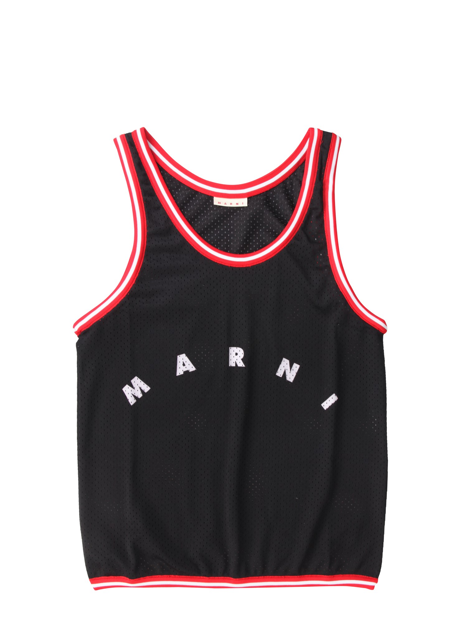 Marni Borsa Shopping T-shirt In Black