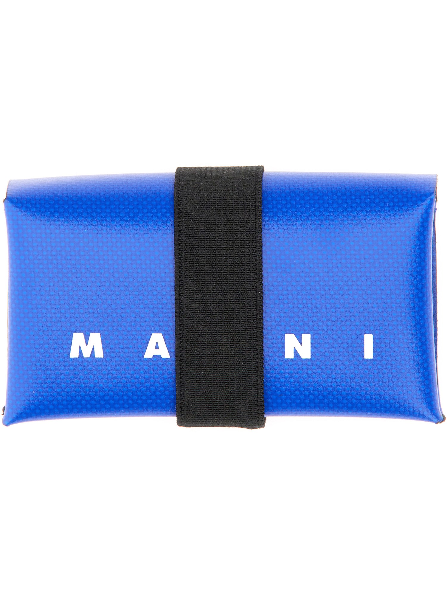 Shop Marni Origami Wallet In Blue