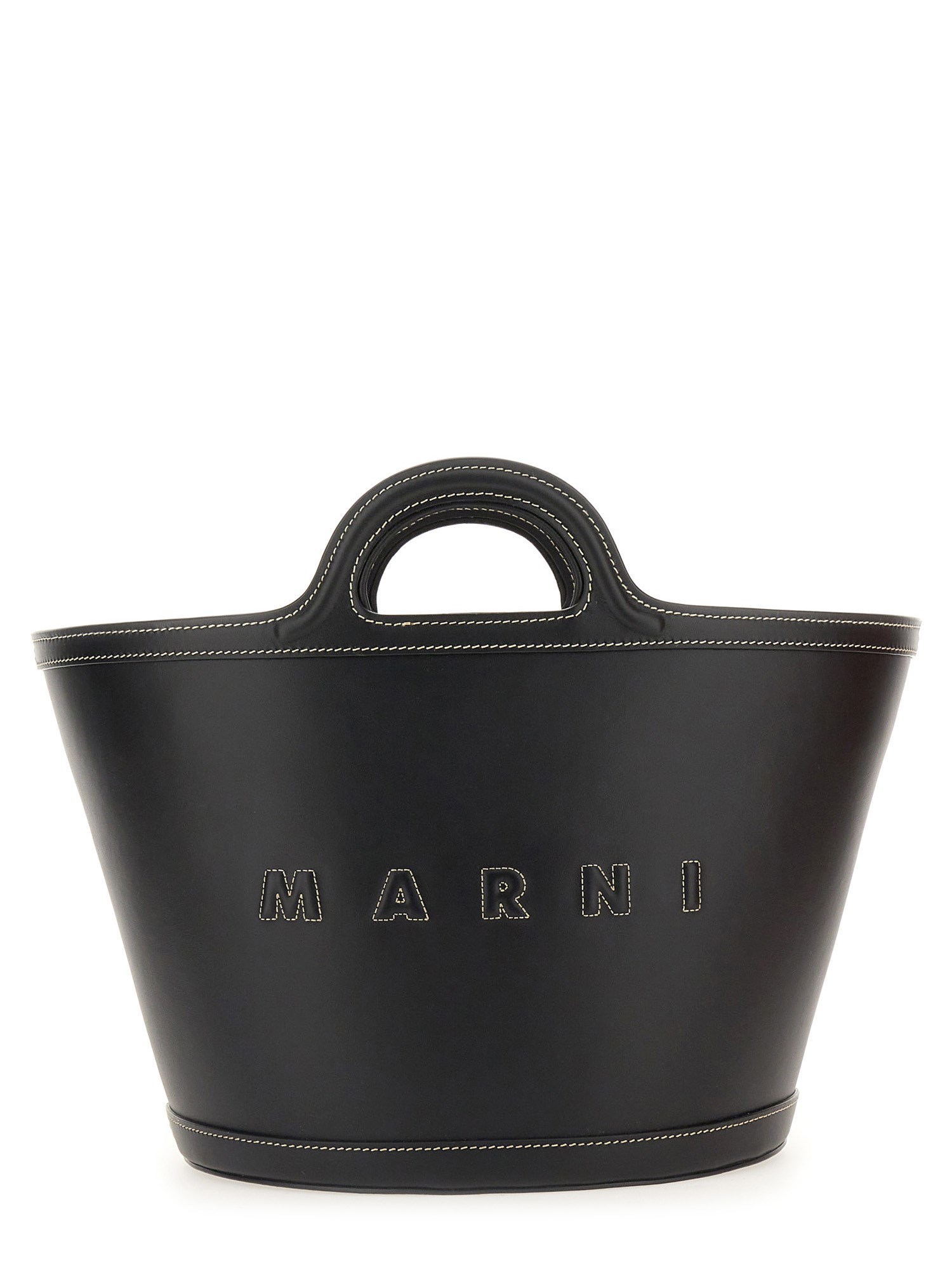 Shop Marni Tropicalia Small Bag In Black