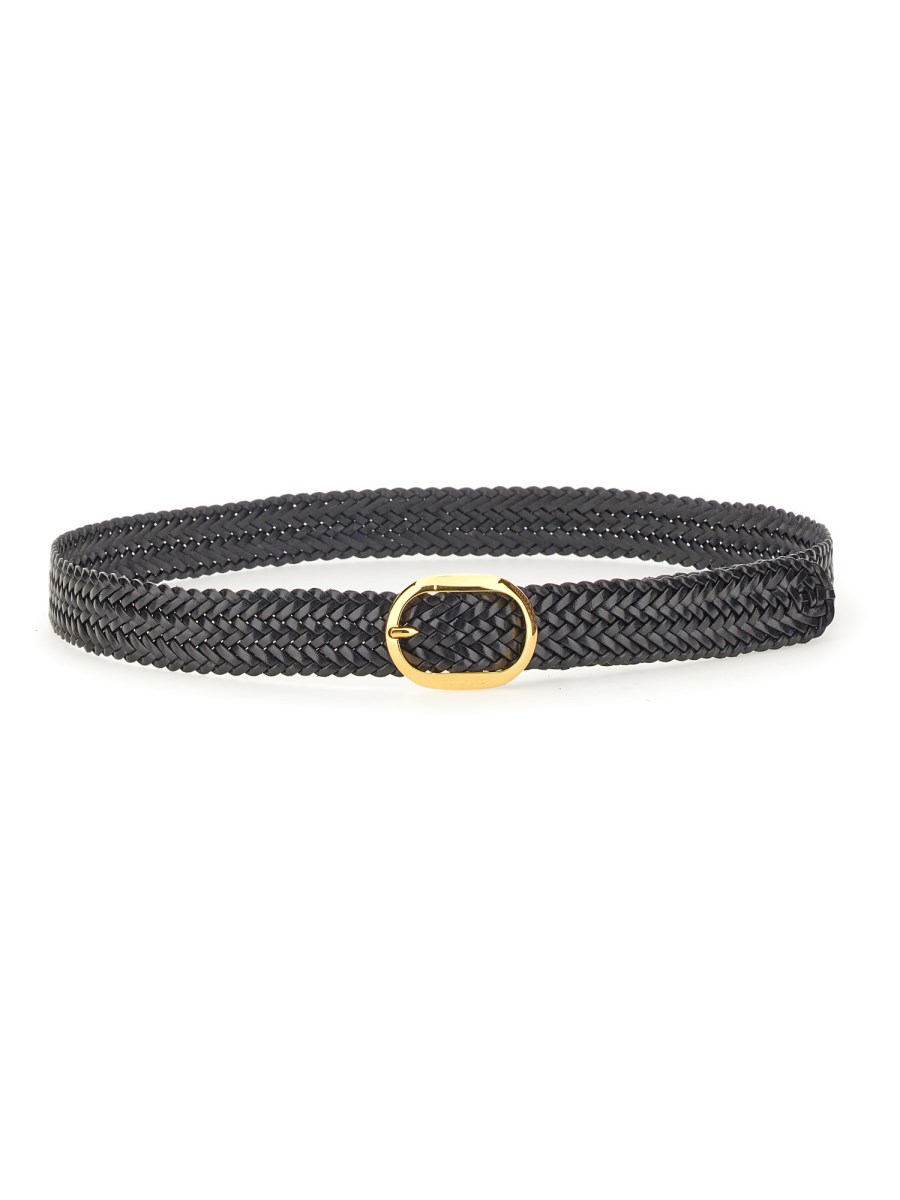 CINTURA IN PELLE INTRECCIATA