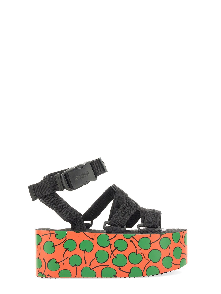 Moschino store platform sandals