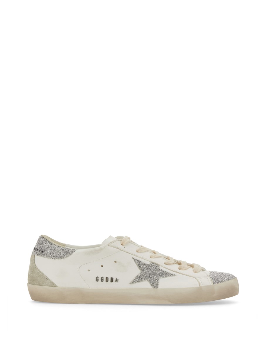 GOLDEN GOOSE SNEAKER SUPER STAR IN NAPPA CON DETTAGLI IN CRISTALLO