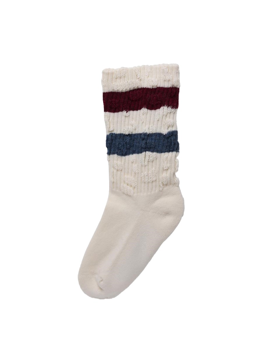 stripes distressed socks