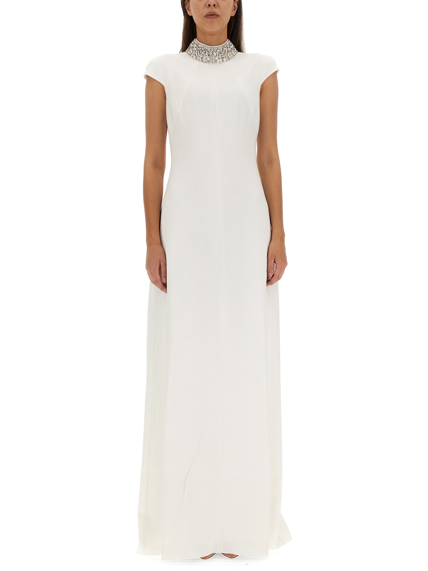 Max Mara Dress With Crystla In White