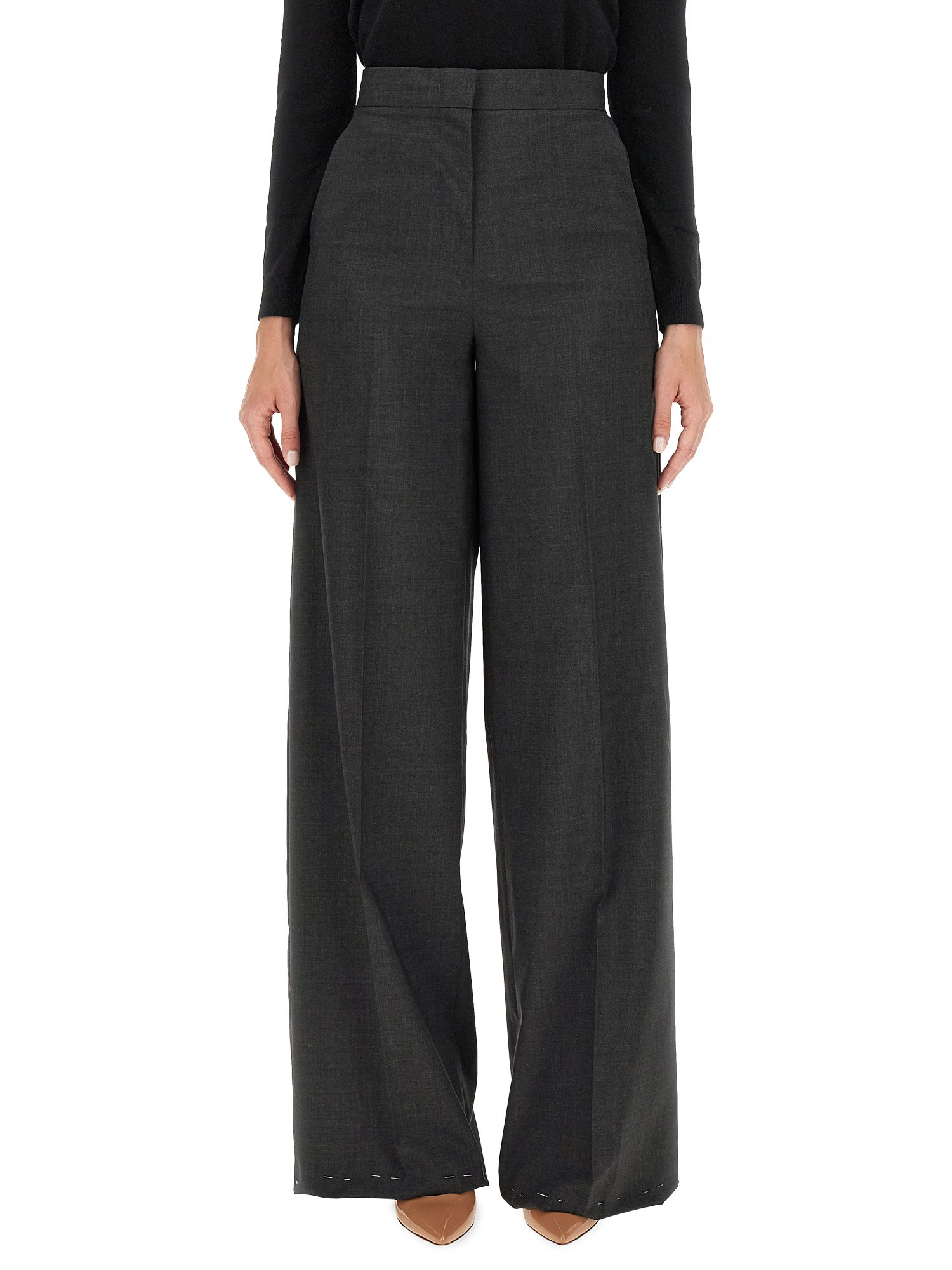 Max Mara Pantalone Mendoza In Charcoal