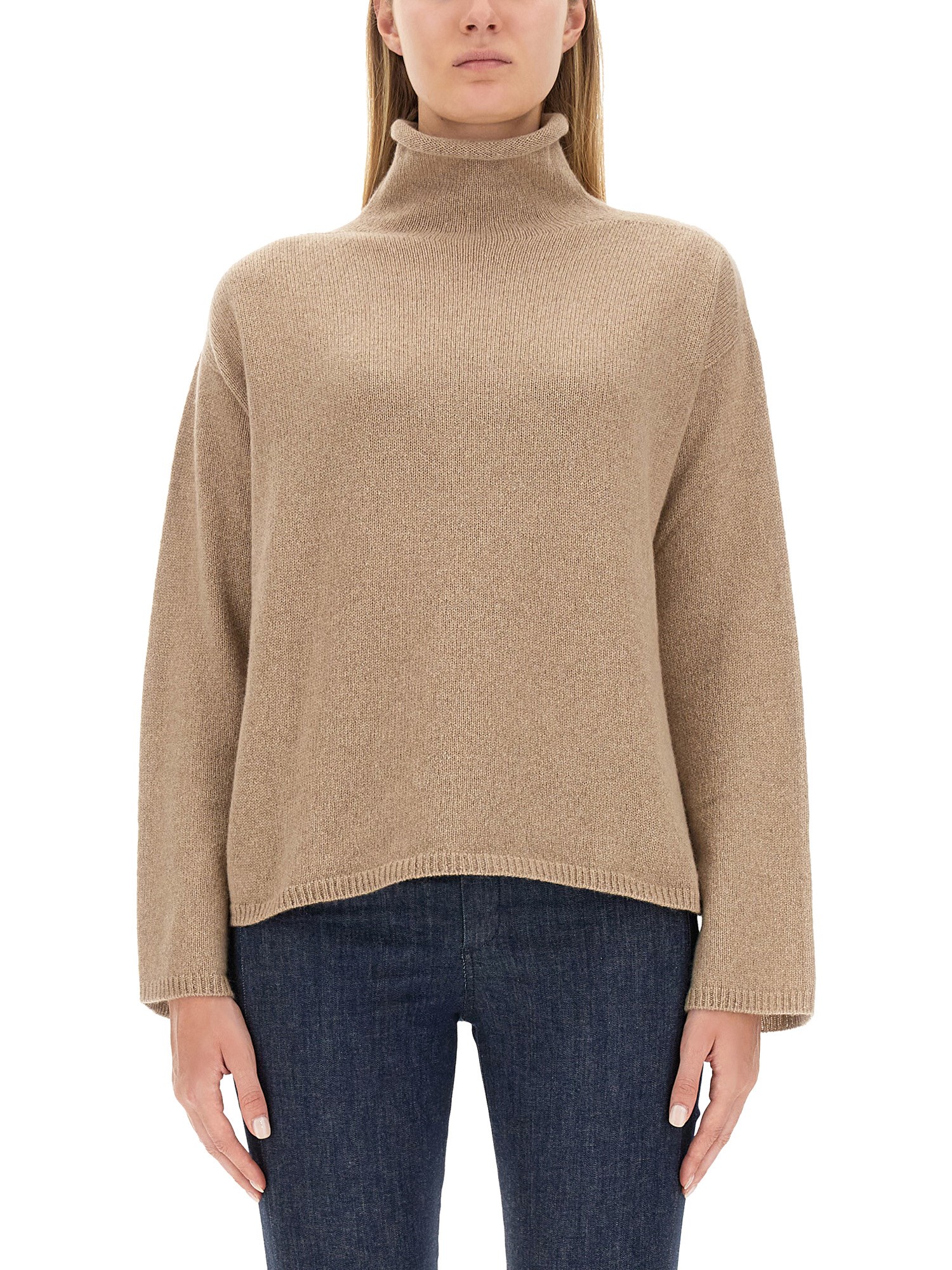 's Max Mara Turtleneck Shirt In Beige