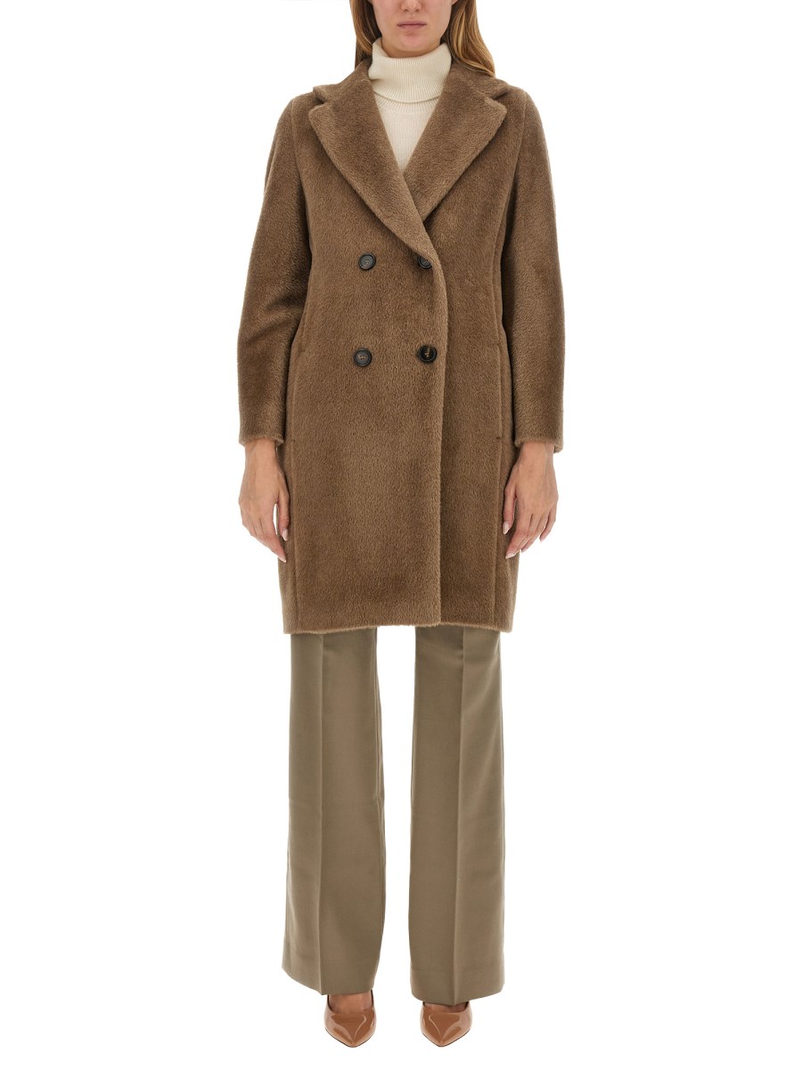 S MAX MARA - ROSETO ALPACA COAT - Eleonora Bonucci