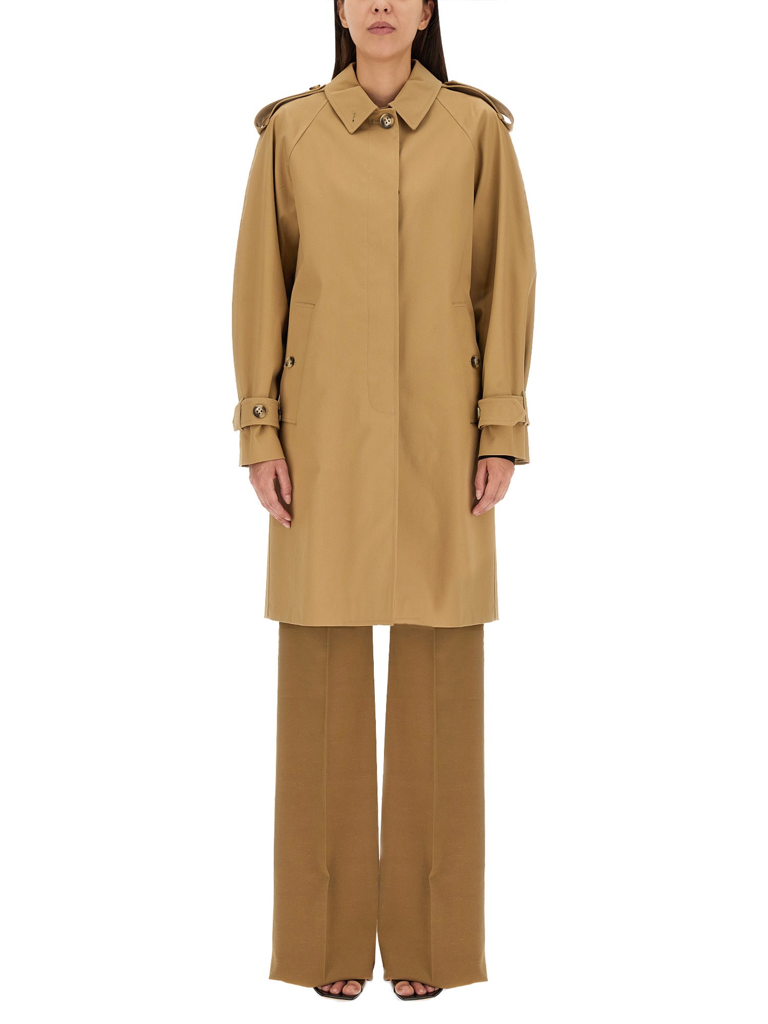 sportmax trench coat with buttons