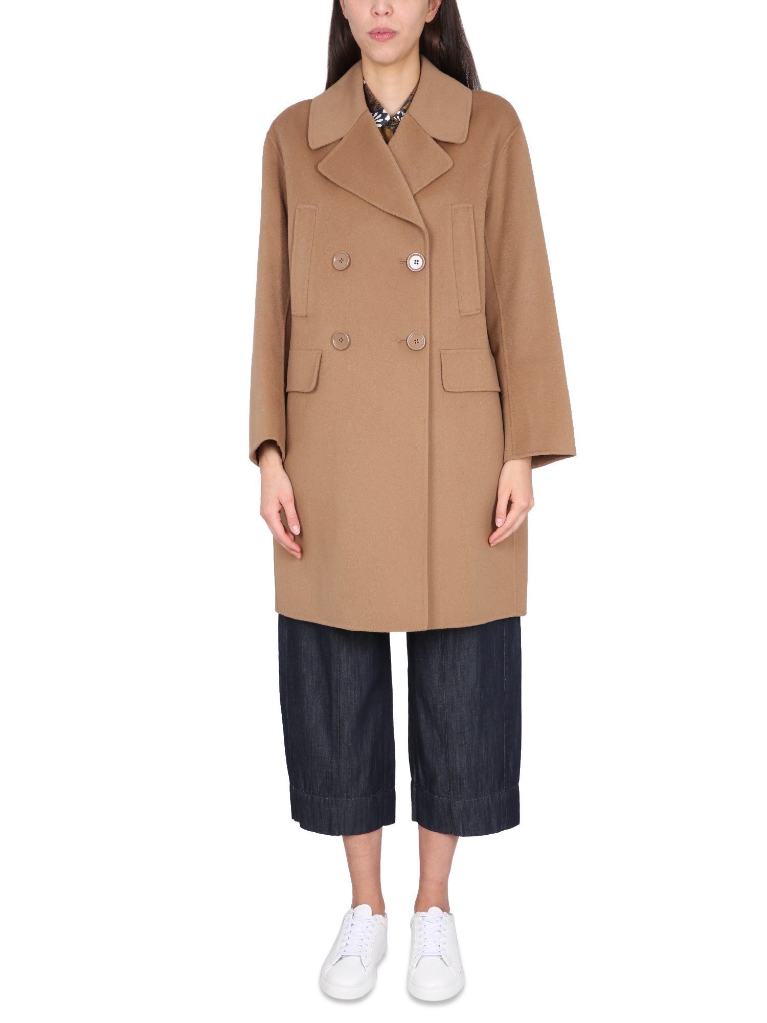 's Max Mara Wool Coat In Beige