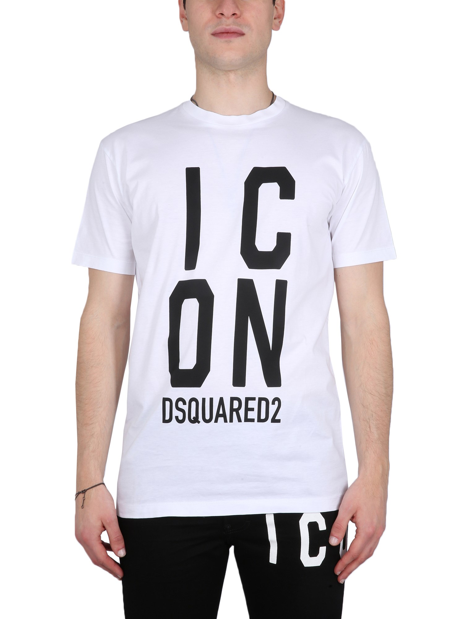 Dsquared2 Logo Print T-shirt In White