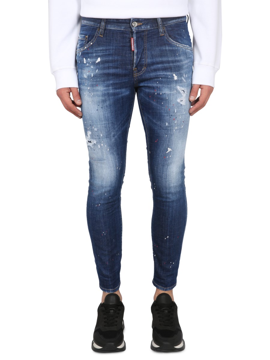 DSQUARED JEANS SKATER FIT IN DENIM DI COTONE