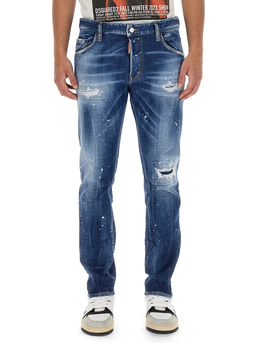 DSQUARED JEANS EFFETTO VERNICE