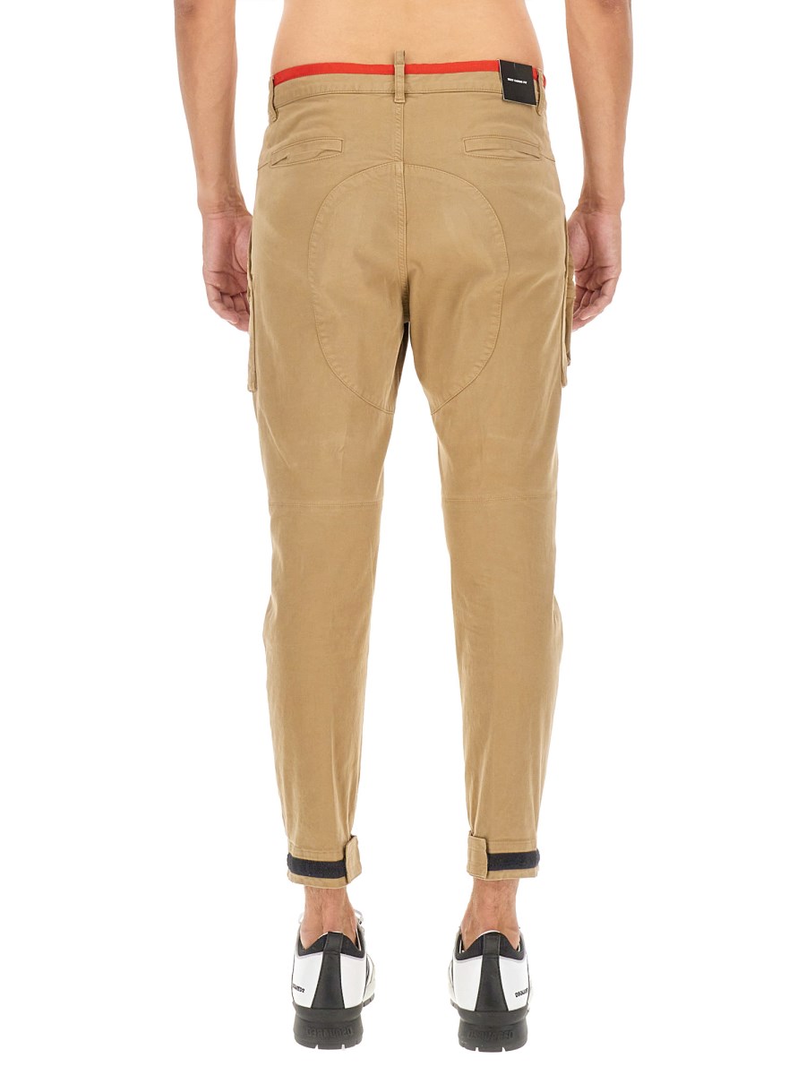 DSQUARED - SEXY COTTON CARGO PANTS - Eleonora Bonucci