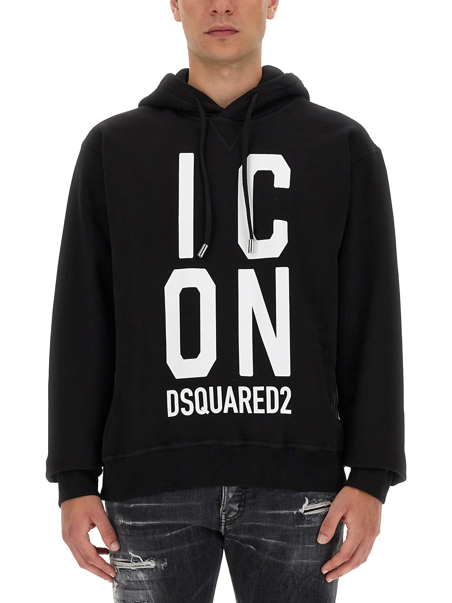 Shop Dsquared2 Sweatshirt With Logo In Black