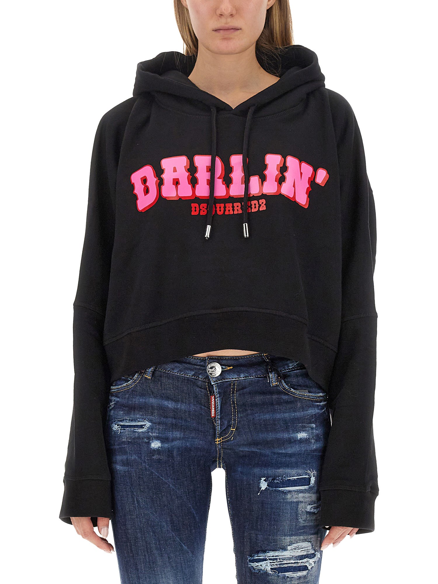 Shop Dsquared2 Sweatshirt With Logo In Black