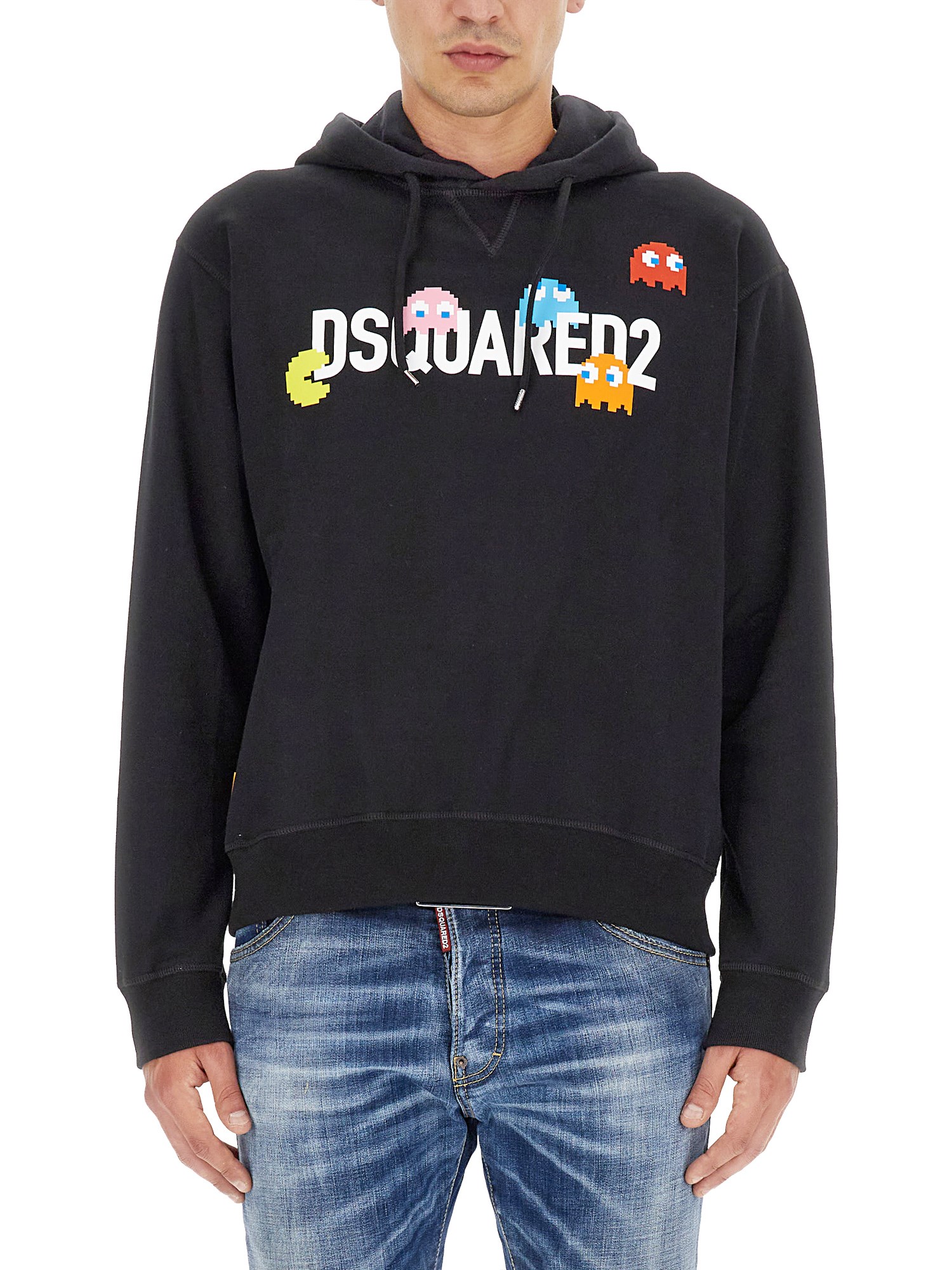 Shop Dsquared2 X Pac-man Sweatshirt In Black