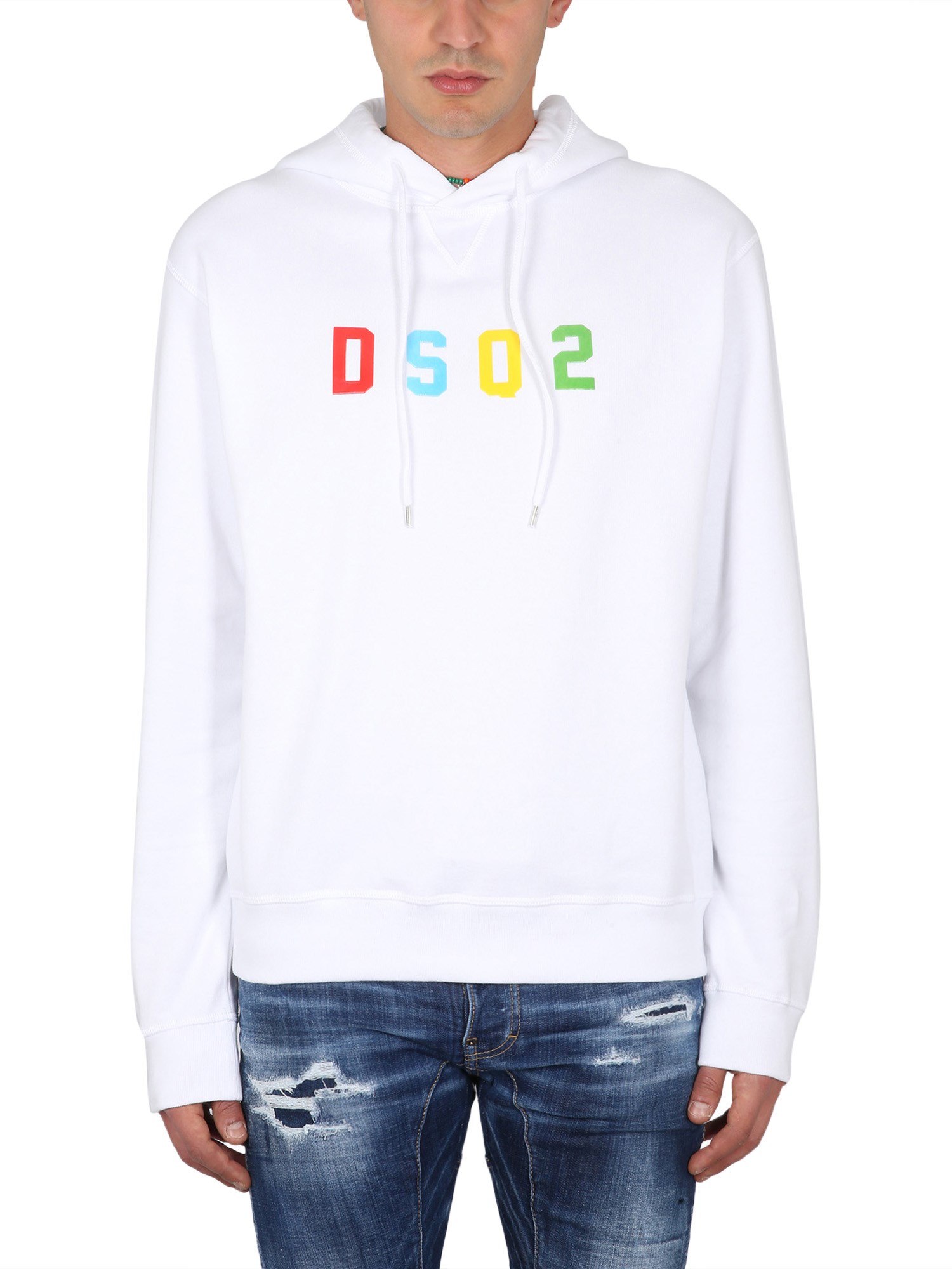 Shop Dsquared2 Cool Fit Sweatshirt In White