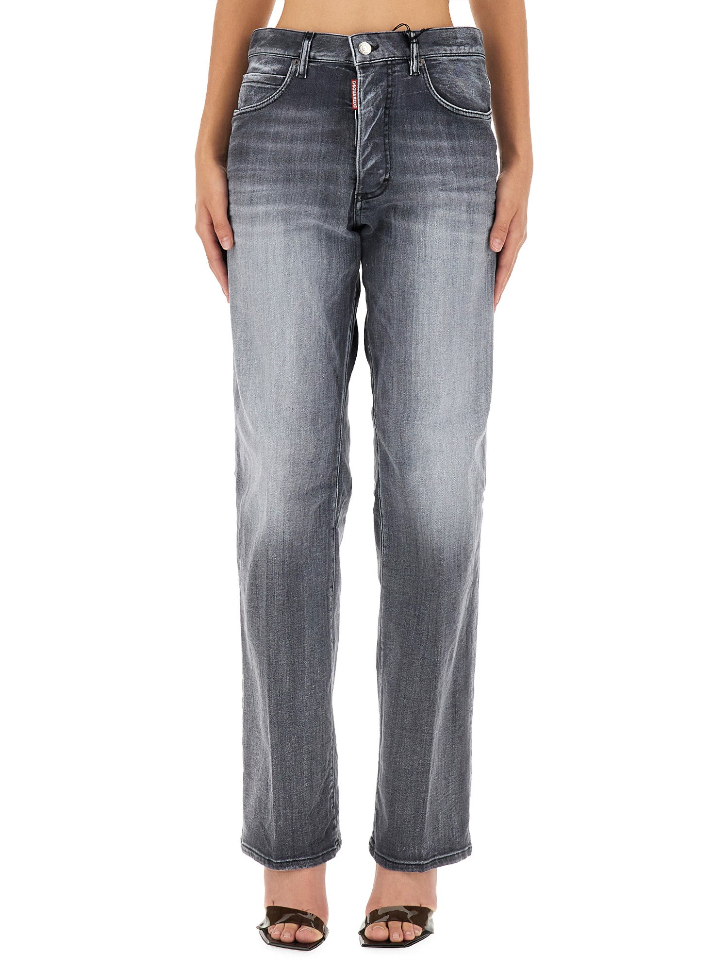 Shop Dsquared2 San Diego Jeans In Grey