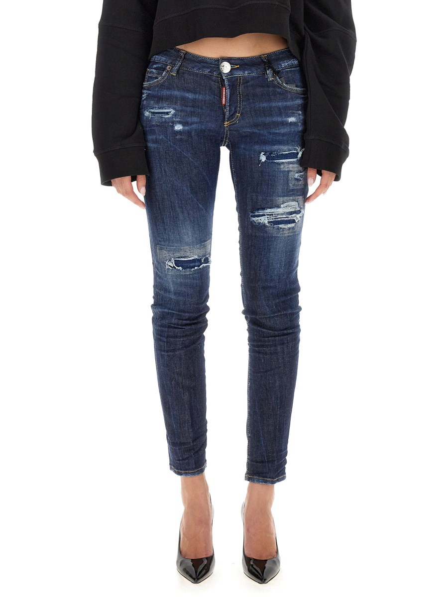 DSQUARED JEANS JENNIFER IN DENIM DI COTONE