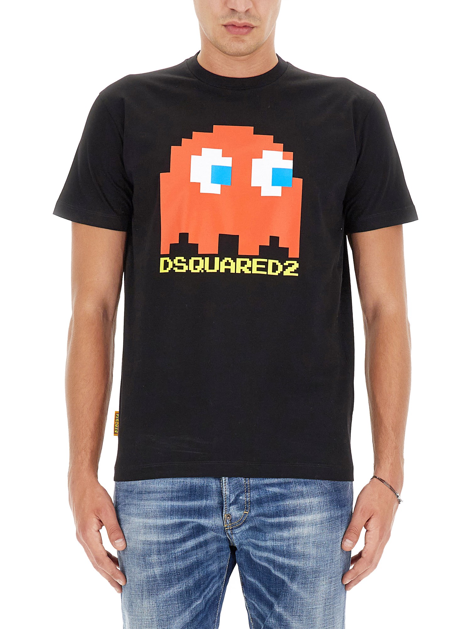 Shop Dsquared2 X Pac-man T-shirt In Black