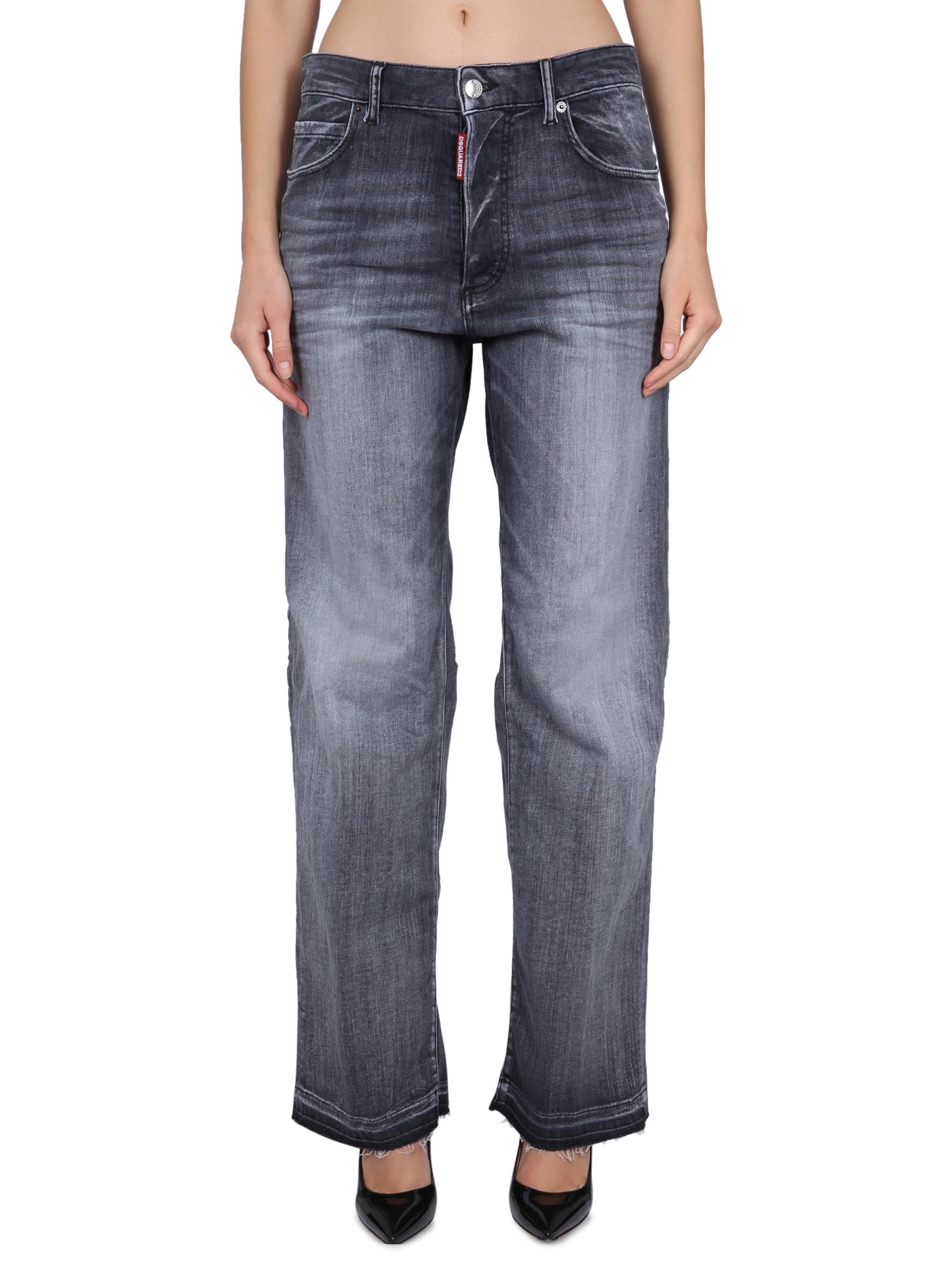 Shop Dsquared2 San Diego Jeans In Black