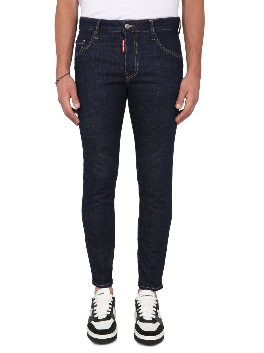 DSQUARED JEANS SKATER FIT IN DENIM DI COTONE