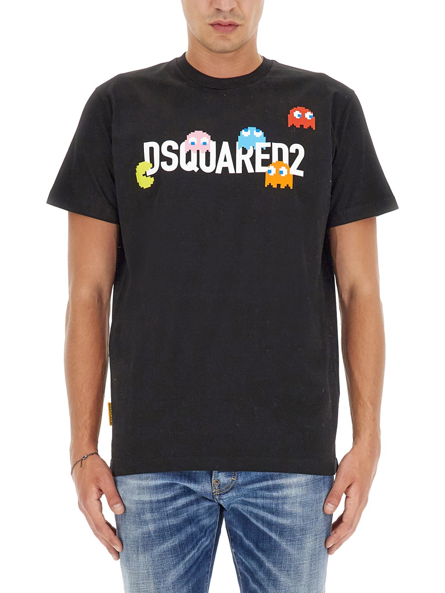 T-SHIRT DSQUARED X PAC-MAN