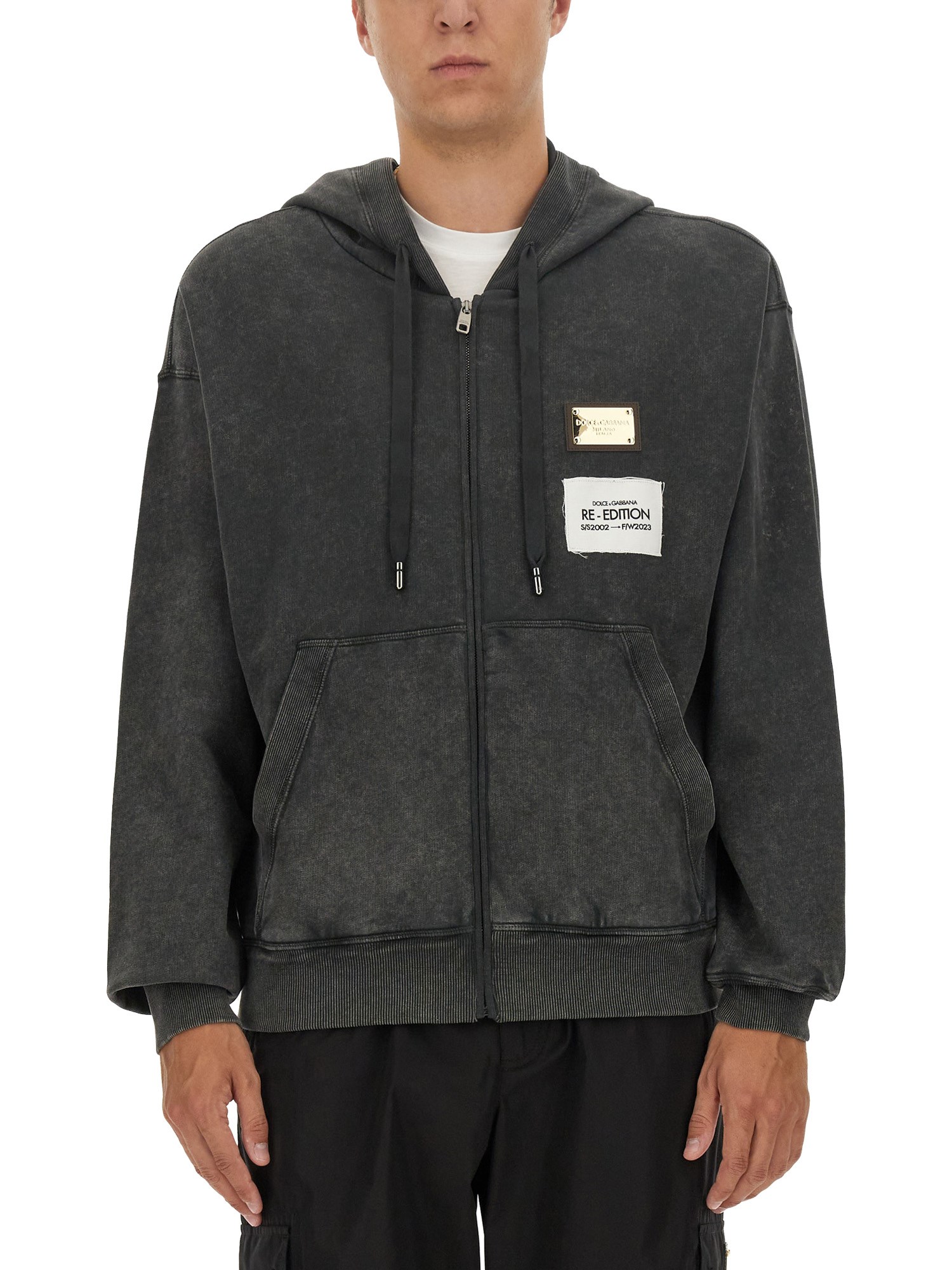 Dolce & Gabbana Hoodie In Grey