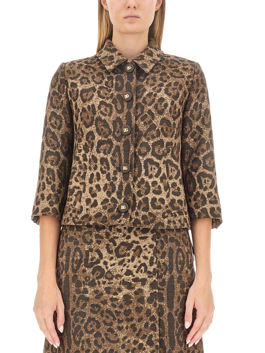 GIACCA CON STAMPA ANIMALIER
