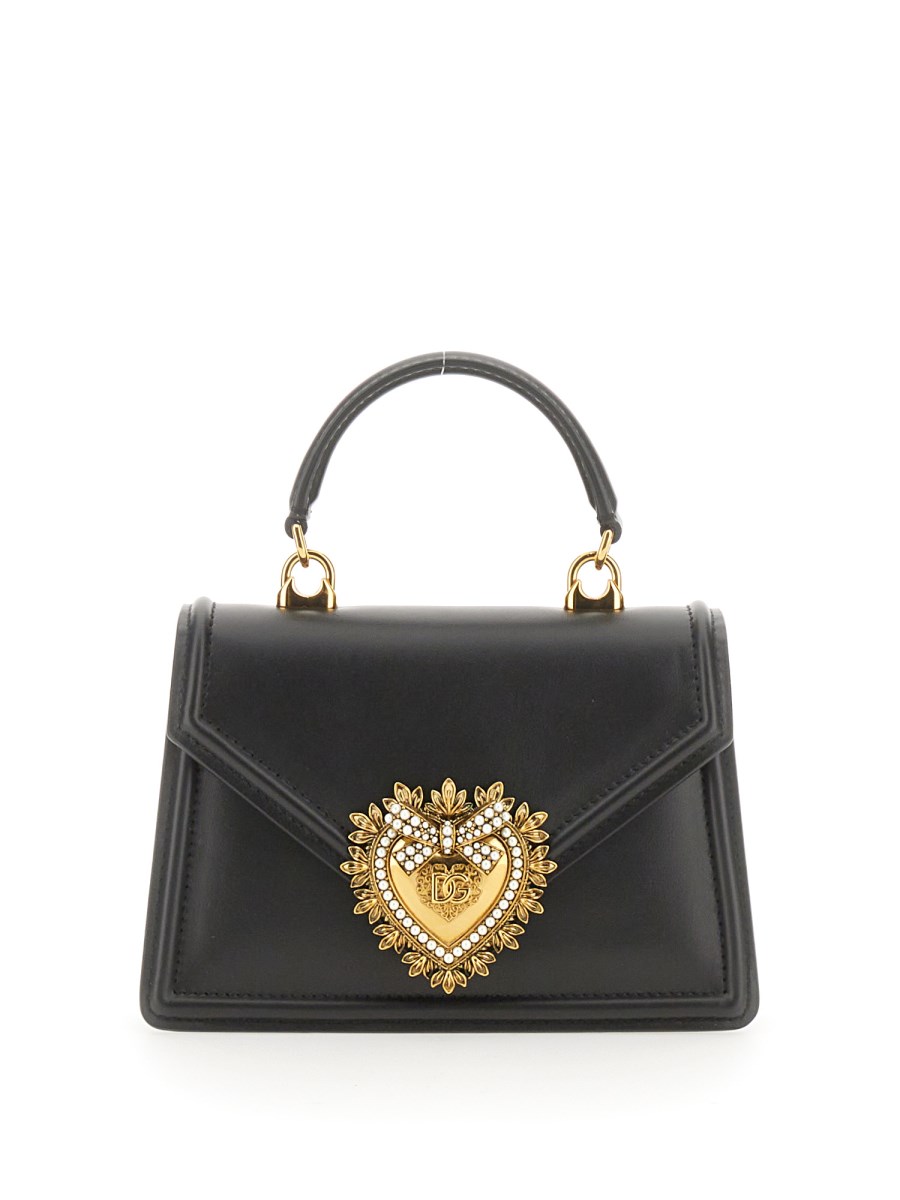 DOLCE & GABBANA - SICILY SMALL SHINY LEATHER BAG KIM DOLCE E GABBANA -  Eleonora Bonucci