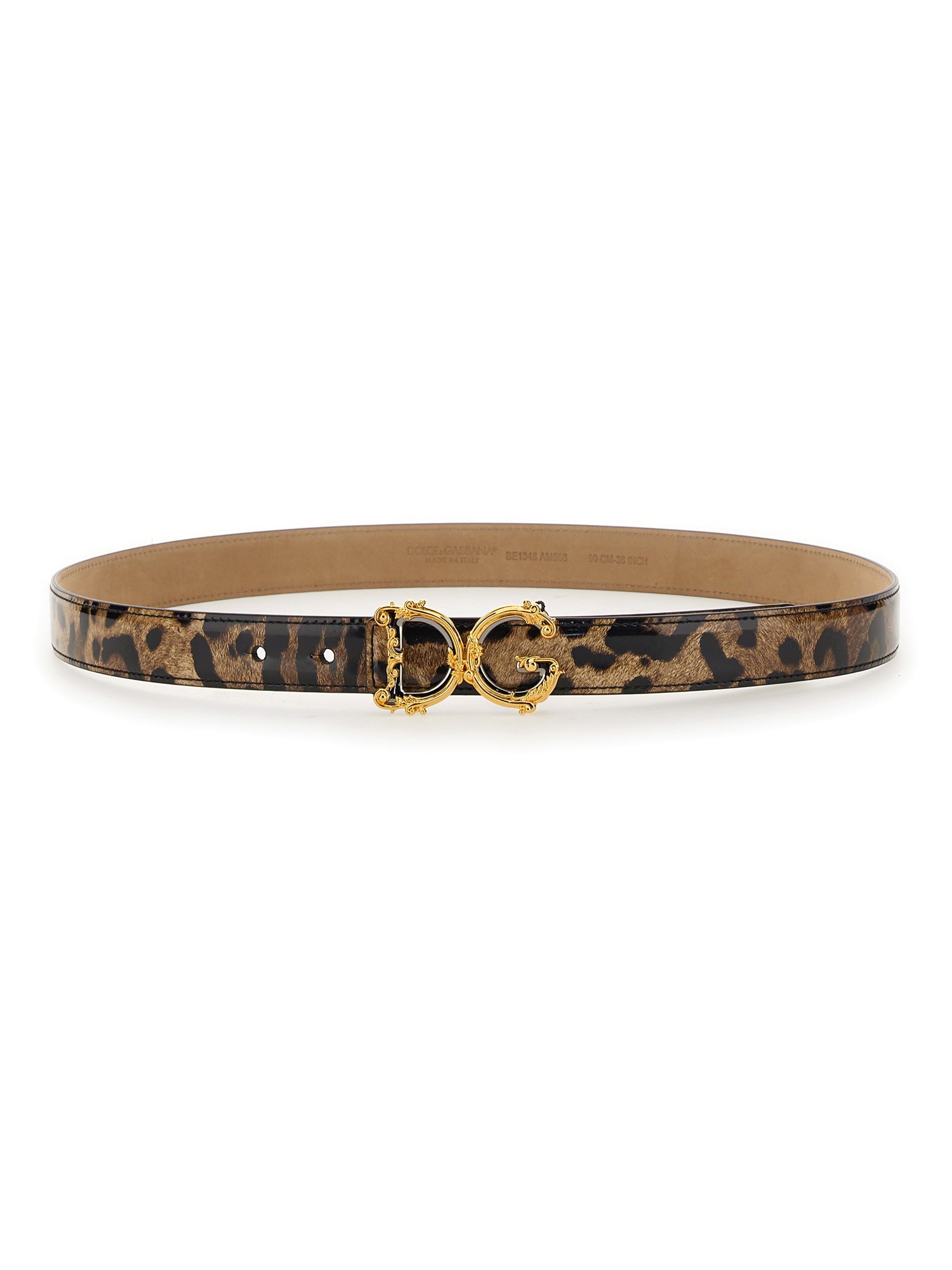 dolce & gabbana leopard print belt