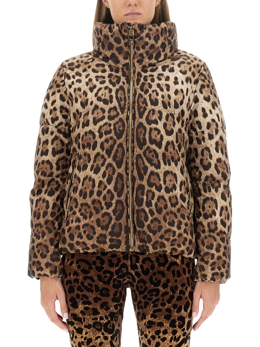 Dolce and gabbana leopard jacket hotsell