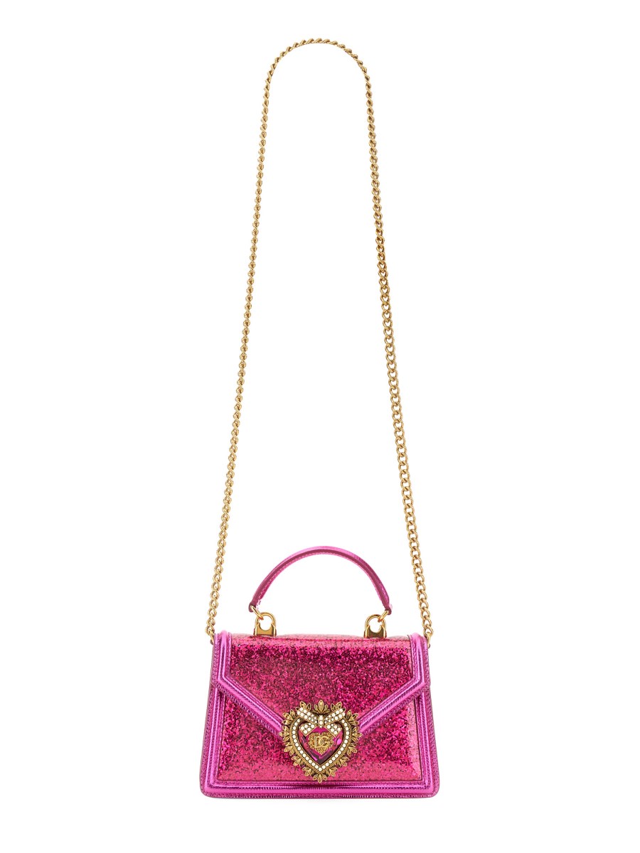 Small Devotion Embellished Satin Bag By Dolce & Gabbana