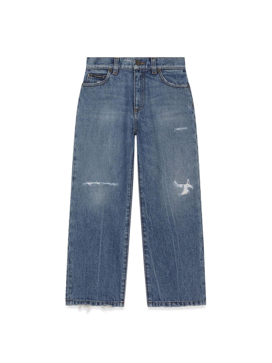 DOLCE & GABBANA jeans worn effect