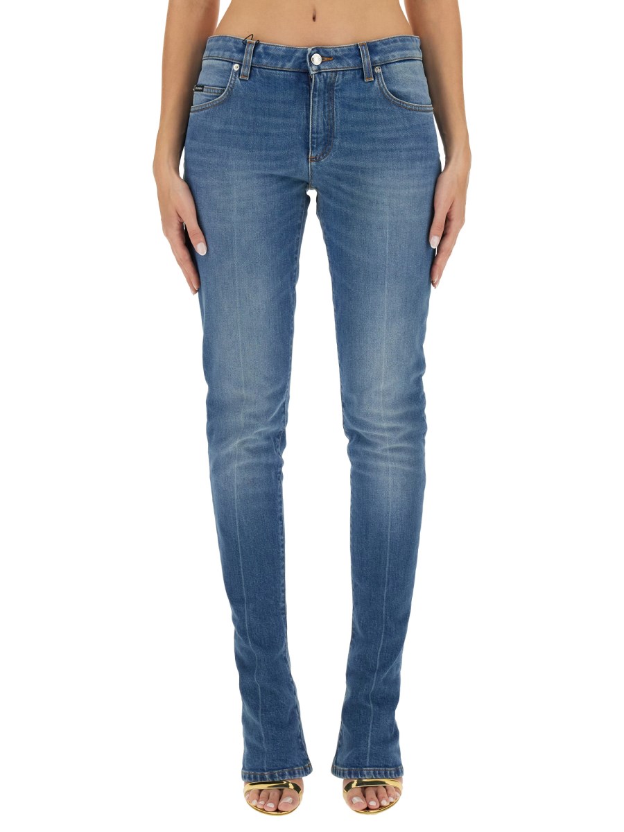 DOLCE & GABBANA JEANS SKINNY FIT IN DENIM DI COTONE