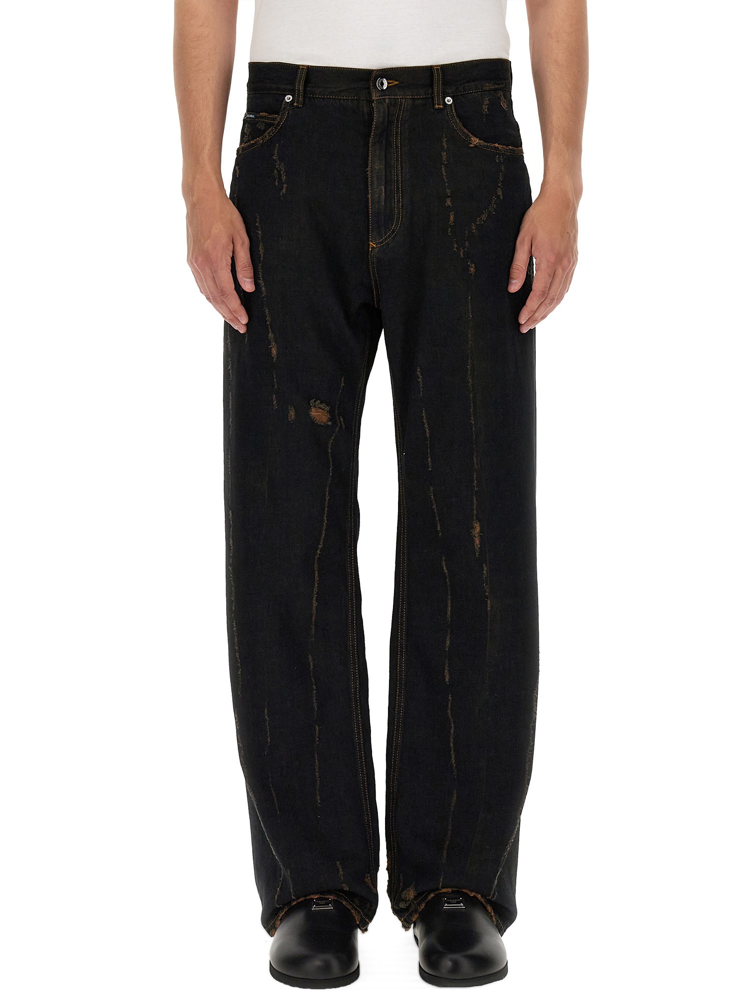 dolce & gabbana denim pants