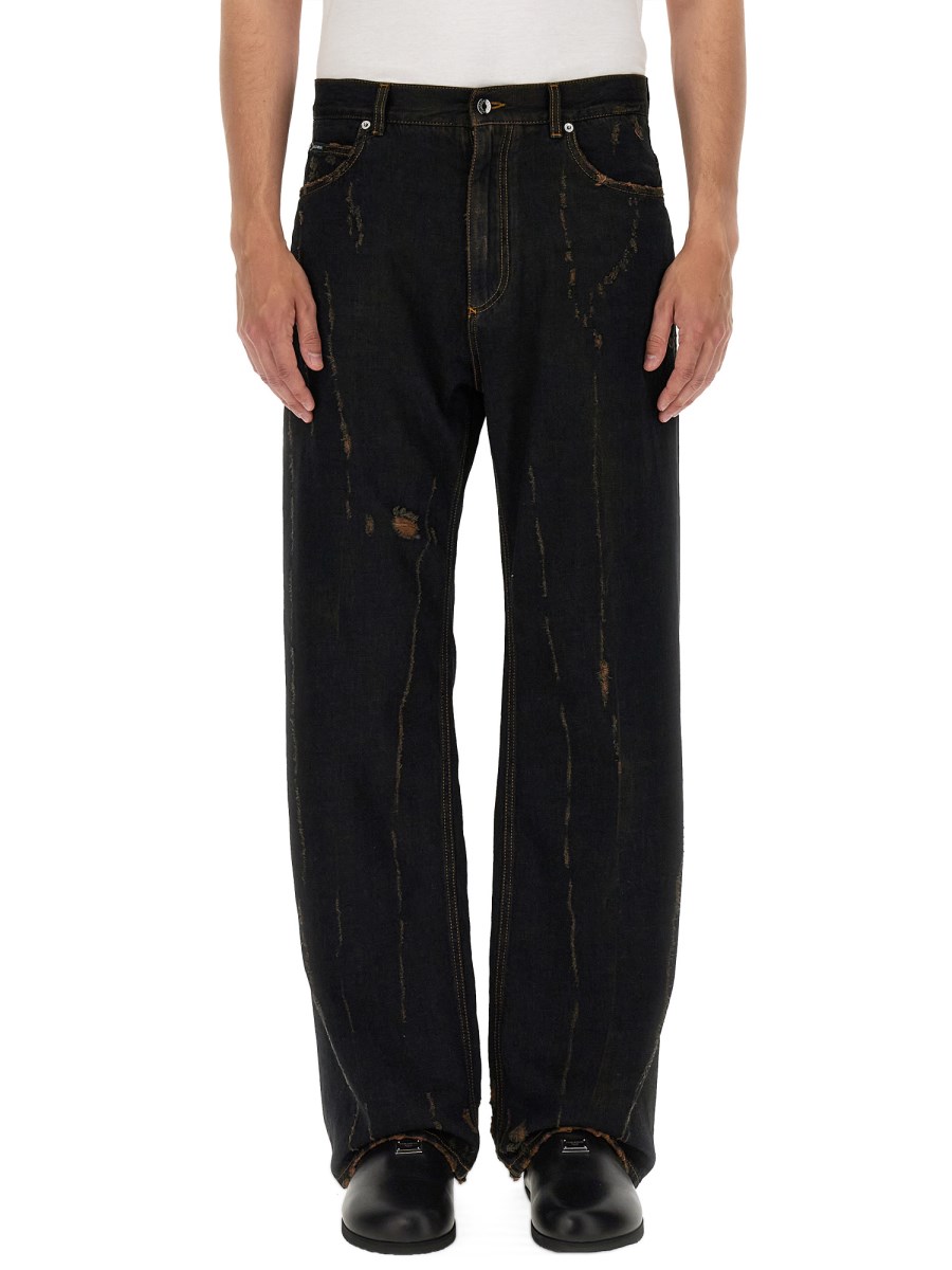 DOLCE & GABBANA PANTALONE IN DENIM