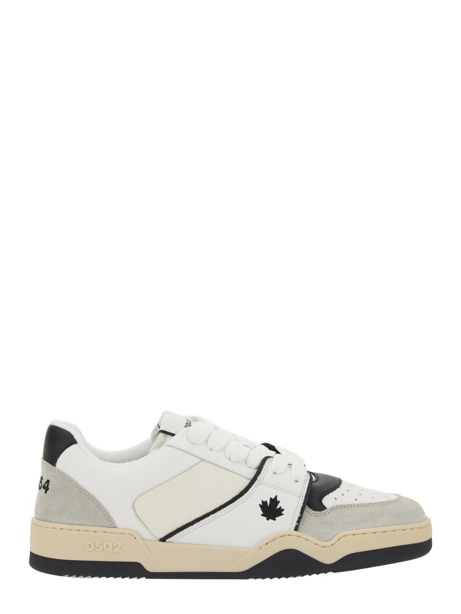 DSQUARED LEATHER SNEAKER WITH LOGO Eleonora Bonucci