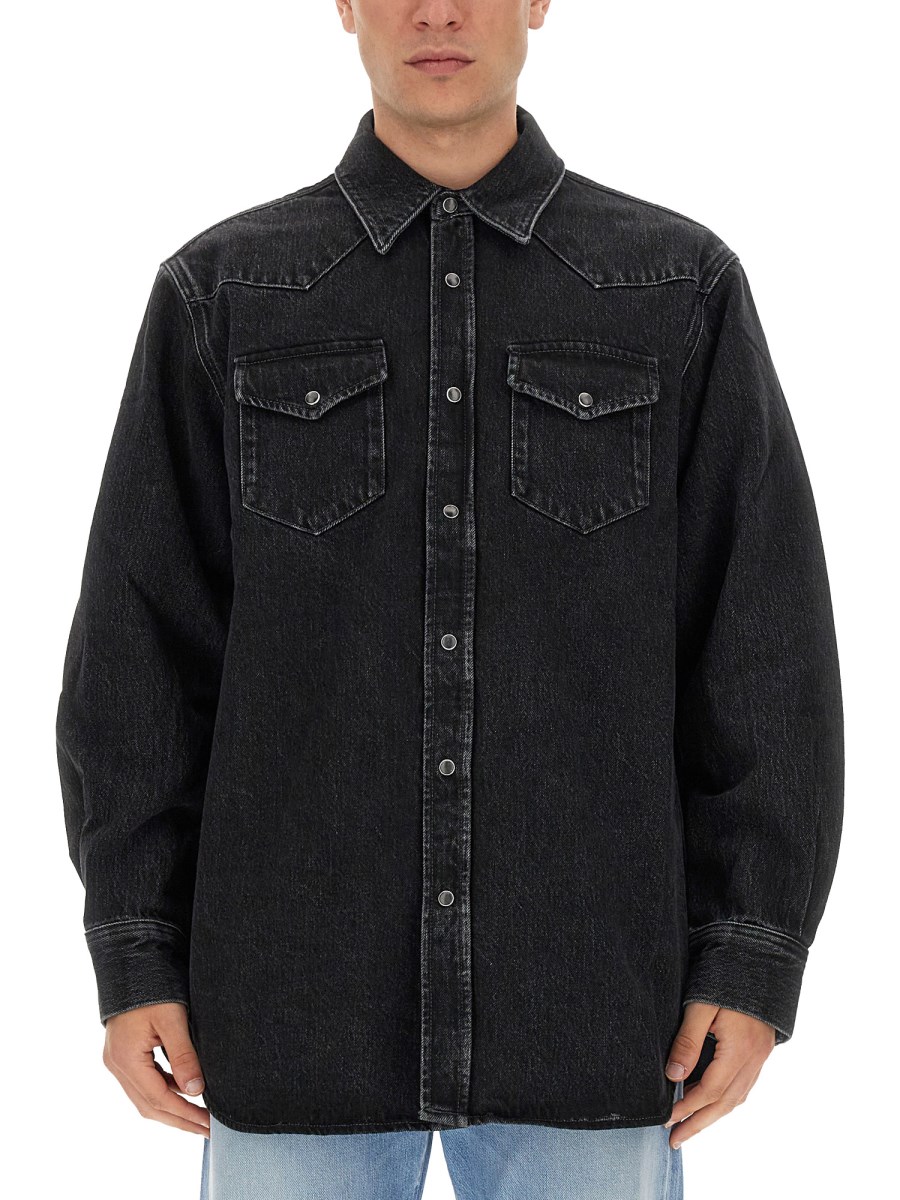 ACNE STUDIOS CAMICIA CON BOTTONI IN DENIM