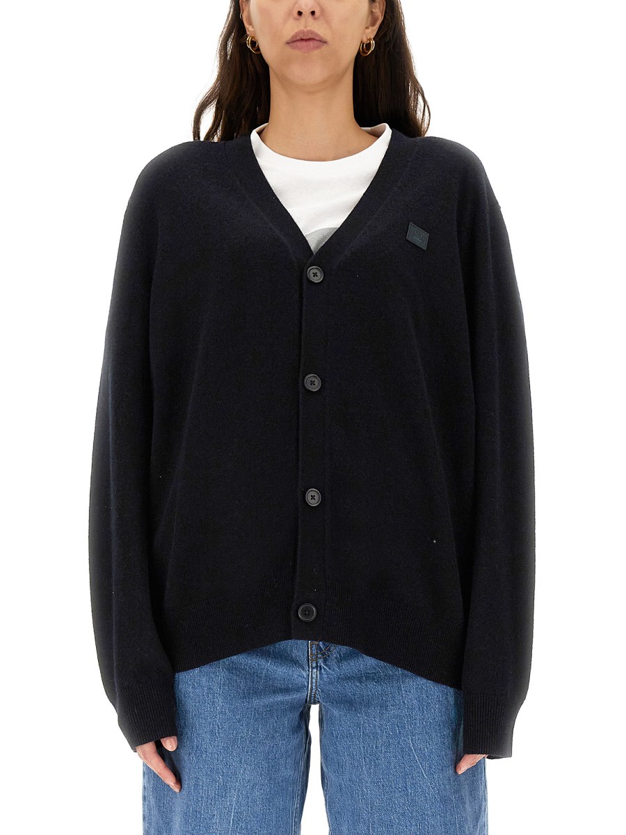 Acne studios black store cardigan