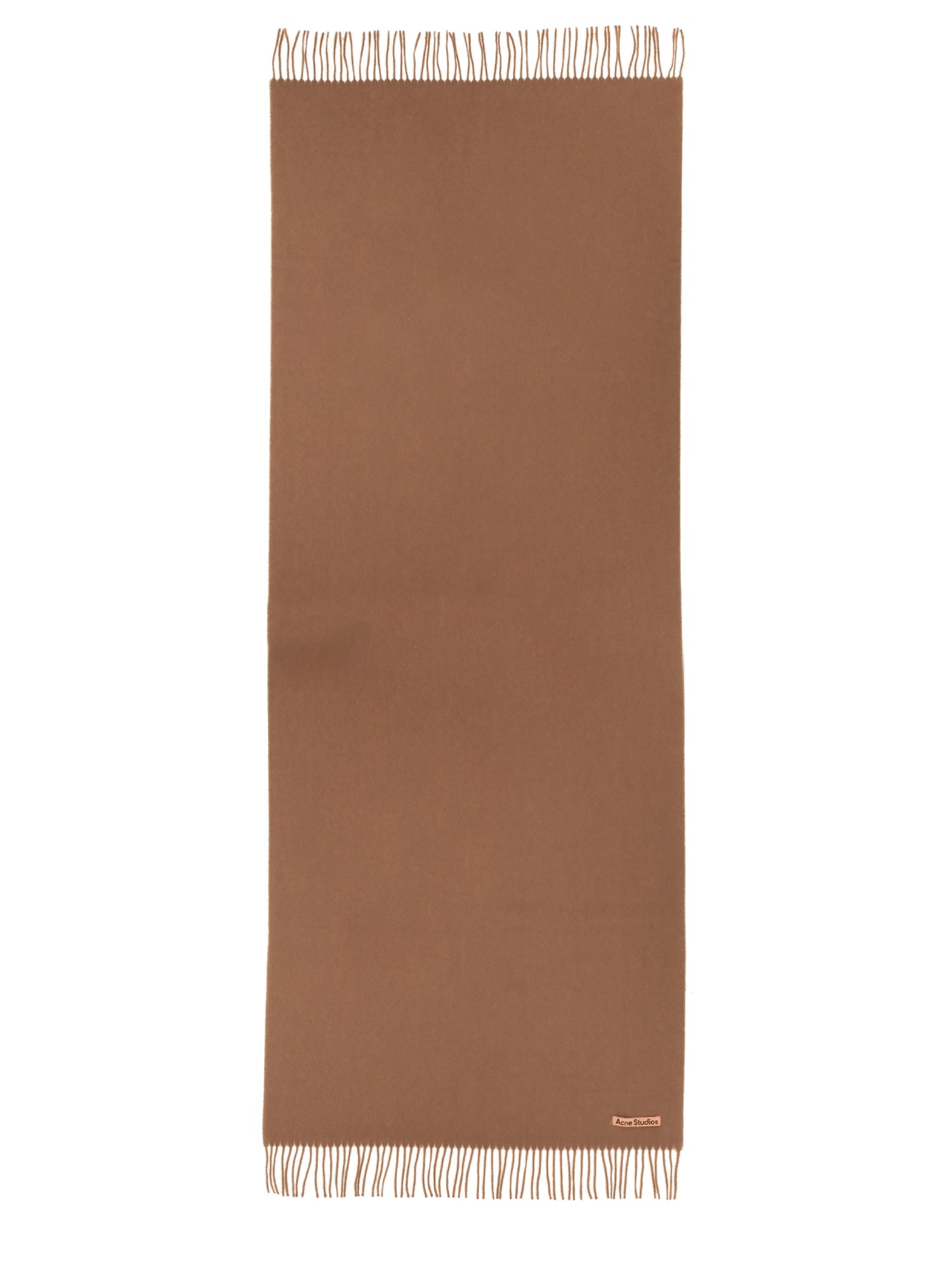 Acne Studios Scarf With Logo In Beige