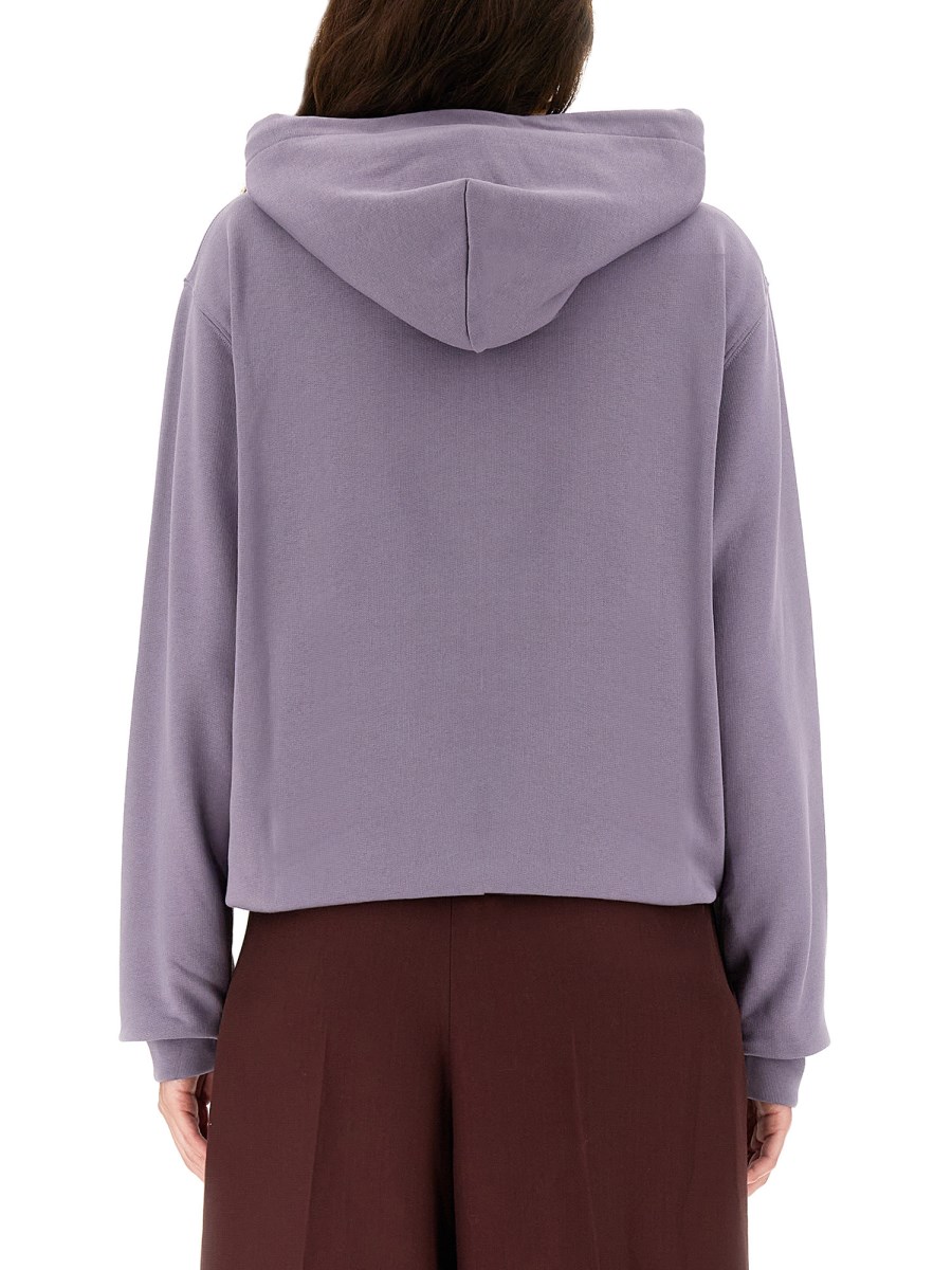Acne purple hoodie sale