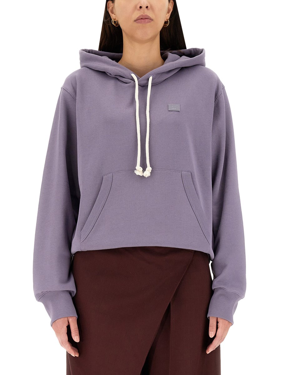 Acne purple outlet hoodie