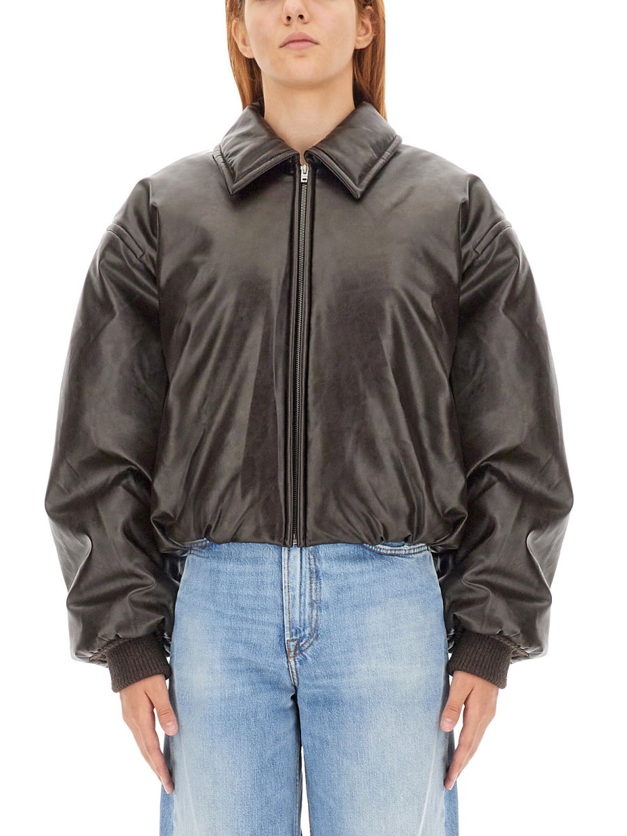 ACNE STUDIOS - LIGHTWEIGHT JERSEY COATED BOMBER JACKET - Eleonora