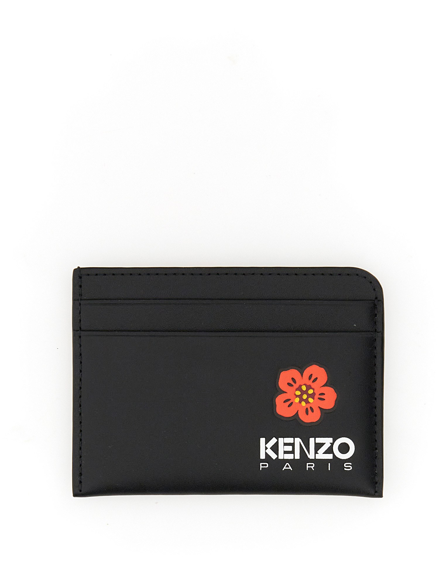 Shop Kenzo Boke Flower Card Holder In Black
